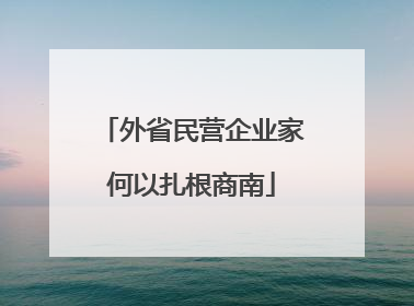 外省民营企业家何以扎根商南