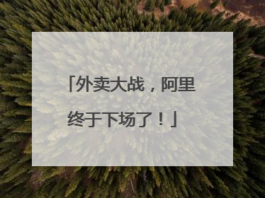外卖大战，阿里终于下场了！
