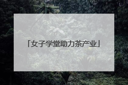 女子学堂助力茶产业