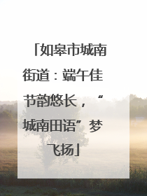 如皋市城南街道：端午佳节韵悠长，“城南田语”梦飞扬