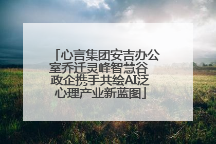 心言集团安吉办公室乔迁灵峰智慧谷 政企携手共绘AI泛心理产业新蓝图