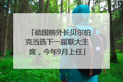 德国前外长贝尔伯克当选下一届联大主席，今年9月上任