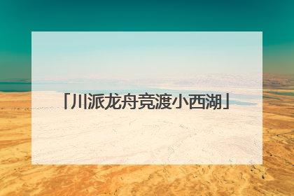 川派龙舟竞渡小西湖