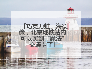 巧克力蛙、海德薇，北京地铁站内可以买到“魔法”交通卡了