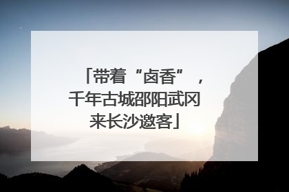 带着“卤香”，千年古城邵阳武冈来长沙邀客