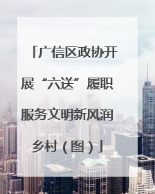 广信区政协开展“六送”履职服务文明新风润乡村（图）