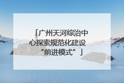 广州天河综治中心探索规范化建设“前进模式”