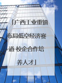 广西工业重镇布局低空经济赛道 校企合作培养人才