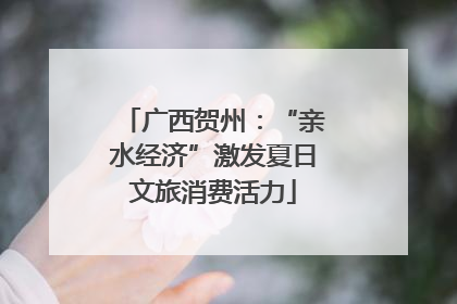 广西贺州：“亲水经济”激发夏日文旅消费活力