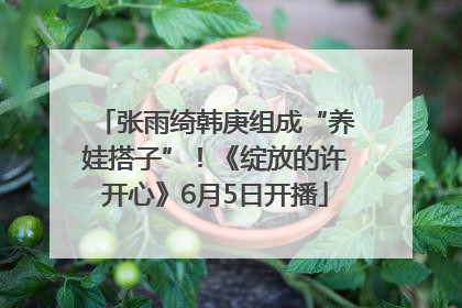 张雨绮韩庚组成“养娃搭子”！《绽放的许开心》6月5日开播