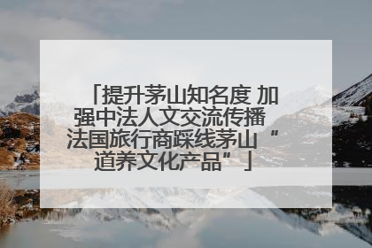 提升茅山知名度 加强中法人文交流传播 法国旅行商踩线茅山“道养文化产品”