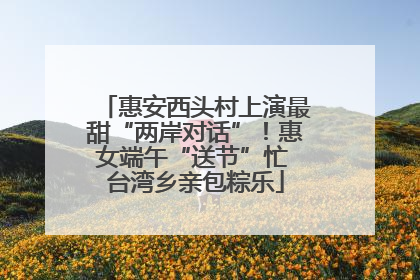 惠安西头村上演最甜“两岸对话”！惠女端午“送节”忙 台湾乡亲包粽乐