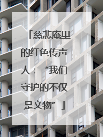 慈悲庵里的红色传声人：“我们守护的不仅是文物”