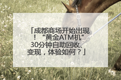 成都商场开始出现！“黄金ATM机”30分钟自助回收、变现，体验如何？
