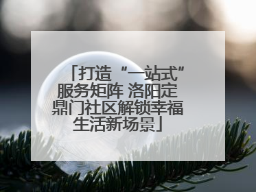打造“一站式”服务矩阵 洛阳定鼎门社区解锁幸福生活新场景