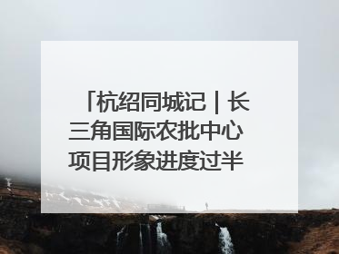 杭绍同城记｜长三角国际农批中心项目形象进度过半，华东“菜篮子”建设加码提速！