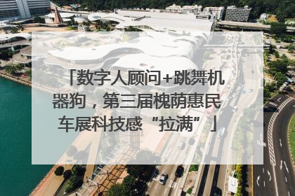数字人顾问+跳舞机器狗，第三届槐荫惠民车展科技感“拉满”