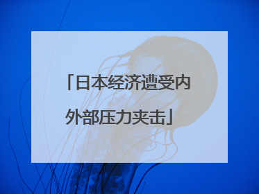 日本经济遭受内外部压力夹击