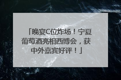 晚宴C位炸场！宁夏葡萄酒亮相西博会，获中外嘉宾好评！