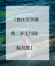 曹庄文学盛典：乡土与国际共舞