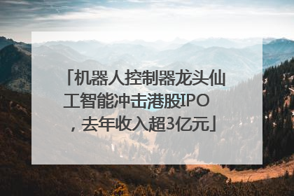 机器人控制器龙头仙工智能冲击港股IPO，去年收入超3亿元