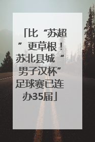 比“苏超”更草根！苏北县城“男子汉杯”足球赛已连办35届