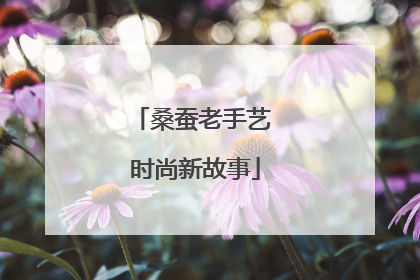 桑蚕老手艺 时尚新故事