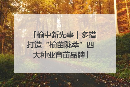 榆中新先事｜多措打造“榆苗陇萃”四大种业育苗品牌