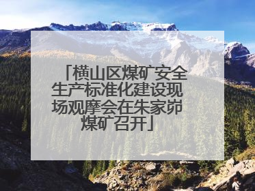 横山区煤矿安全生产标准化建设现场观摩会在朱家峁煤矿召开