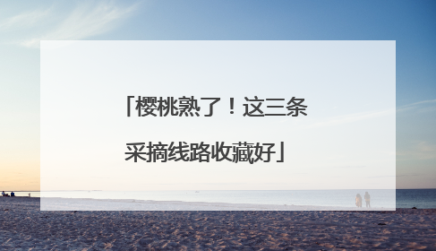 樱桃熟了！这三条采摘线路收藏好