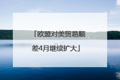 欧盟对美贸易顺差4月继续扩大
