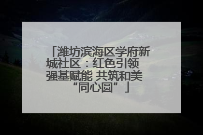 潍坊滨海区学府新城社区：红色引领 强基赋能 共筑和美“同心圆”