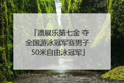 潘展乐第七金 夺全国游泳冠军赛男子50米自由泳冠军
