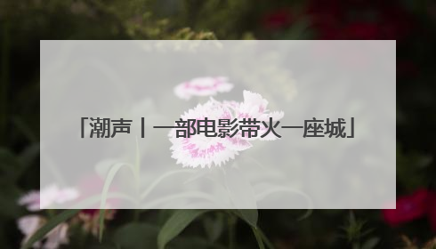 潮声丨一部电影带火一座城
