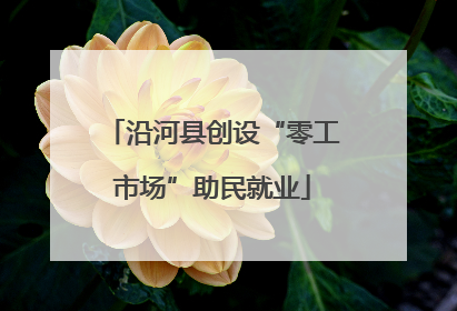 沿河县创设“零工市场”助民就业