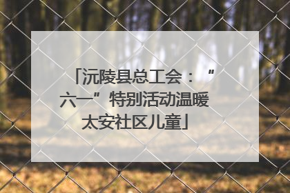 沅陵县总工会：“六一”特别活动温暖太安社区儿童