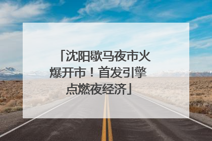 沈阳歇马夜市火爆开市！首发引擎点燃夜经济