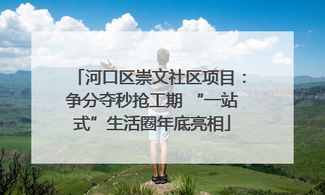 河口区崇文社区项目：争分夺秒抢工期 “一站式”生活圈年底亮相