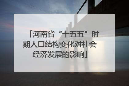 河南省“十五五”时期人口结构变化对社会经济发展的影响