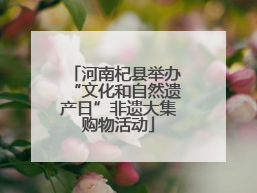 河南杞县举办“文化和自然遗产日”非遗大集购物活动