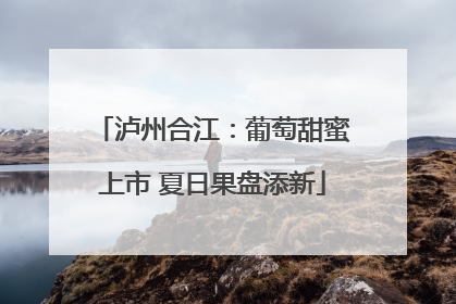 泸州合江：葡萄甜蜜上市 夏日果盘添新
