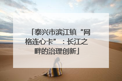 泰兴市滨江镇“网格连心卡”：长江之畔的治理创新