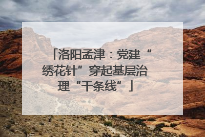 洛阳孟津：党建“绣花针”穿起基层治理“千条线”