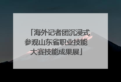 海外记者团沉浸式参观山东省职业技能大赛技能成果展