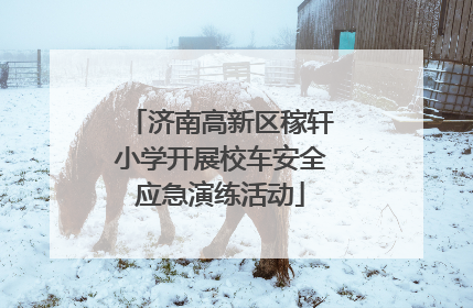 济南高新区稼轩小学开展校车安全应急演练活动