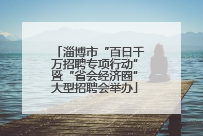 淄博市“百日千万招聘专项行动”暨“省会经济圈”大型招聘会举办