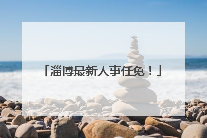 淄博最新人事任免！