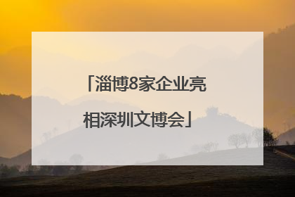 淄博8家企业亮相深圳文博会
