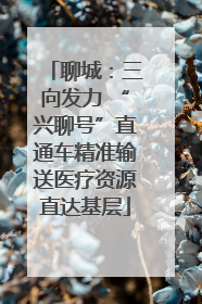 聊城：三向发力 “兴聊号”直通车精准输送医疗资源直达基层