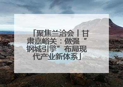聚焦兰洽会丨甘肃嘉峪关：做强“钢城引擎”布局现代产业新体系